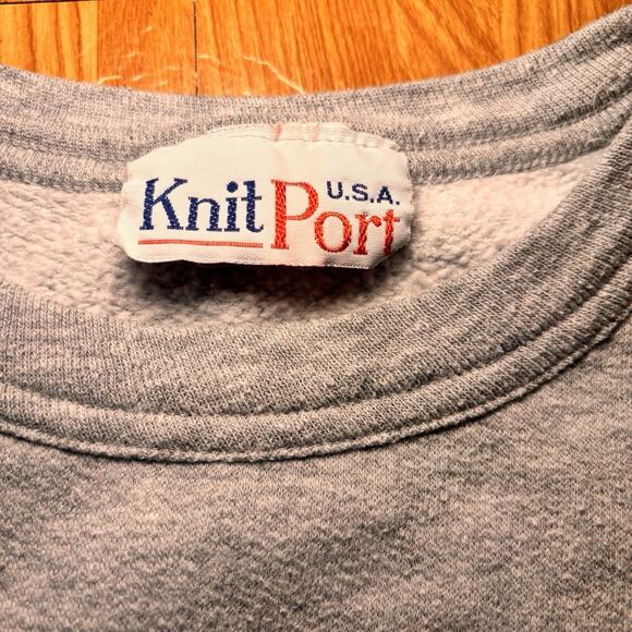 Vintage KnitPort Holiday Cherub Wreath Crewneck Sweatshirt Women’s Large - Picture 2 of 4